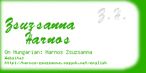 zsuzsanna harnos business card